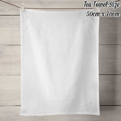 100% Linen Tea Towel - Off White